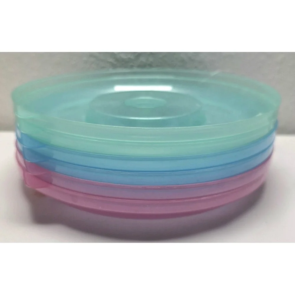 Ratan Vintage Floral Food Storage Bowls Pastel Lids Kitchen Containers Lot Of 6